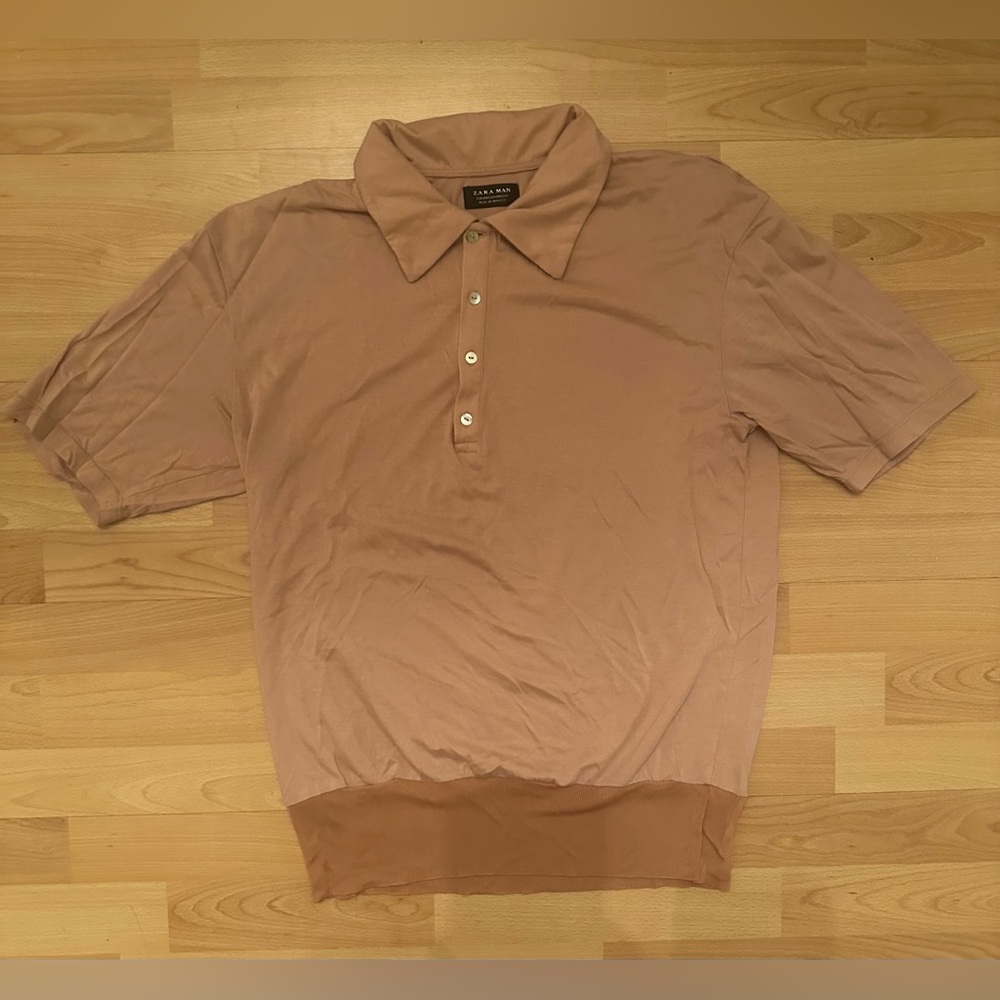 ZARA PINK COLLARED SHIRT NWOT